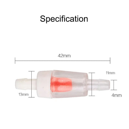 5pcs/lot White Red Aquarium Air Pump Check Valve Fish Tank One Way Non-Return Check Valve Aquarium Co2 System Air Pump