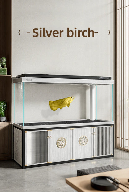 YEE Hot Sale New Chinese Style  Multi Color Home Office Middle Large  Glass Aquarium Fish Tank
