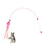 Creative Cat Toy Natural Feather Elasticity Pole Kitten Fishing Funny Cat Hairball With Bell Interactive Stick Fast Shipping