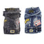 Classic Dog Denim Jacket Spring Autumn Pet Clothes for Small Medium Dogs Beagle Bulldog Lapel Vest Dark Washed Jeans Coat