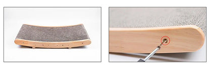 Cat Scratcher Wooden Frame Detachable Scrapers Bed 3 In 1 Cat Scratch Board Toys Training Grinding Claw for Cats Lounge Bed
