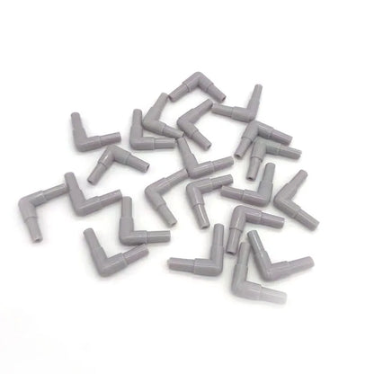 10pcs/lot 4mm Elbow Connector Aquarium Accessories Fish Tank Air Pump Connector Control Valve Air Pipe Tube Accessories 2021 New