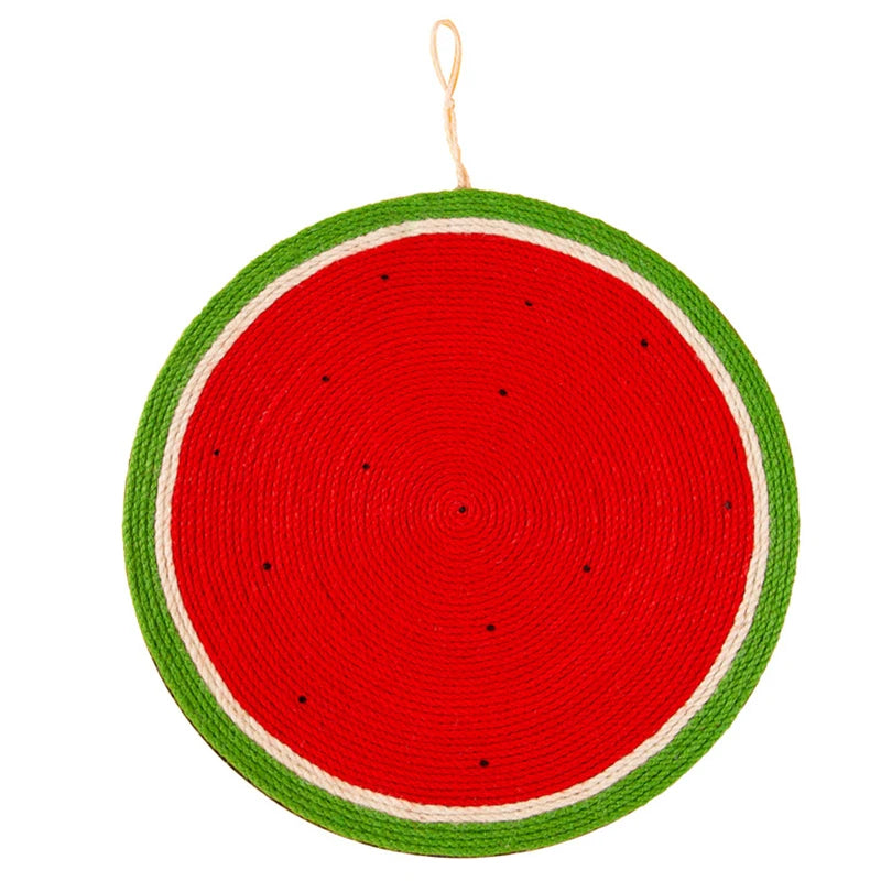 Natural Sisal Cat Scratching Board Fruit Carrot Cat Furniture Claw Sharpener Kitten Hanging Exercise Tool Quality Cat Scratcher
