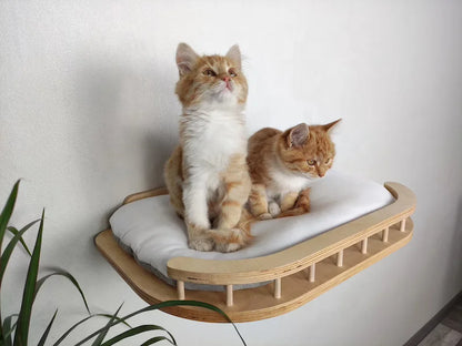 Wholesale Pet wall furniture wall bed Cat tree tower Cat shelves with steps Cat jungle gym house furniture