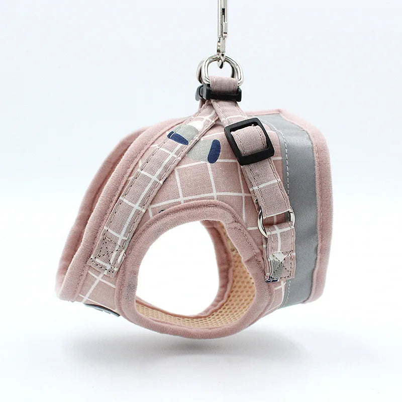 Reflective Pet Cat Harness and Leash Set for Cats Gotas Sphynx Harnesses Walking Dog Leash mascotas Accesorios szelki dla kota