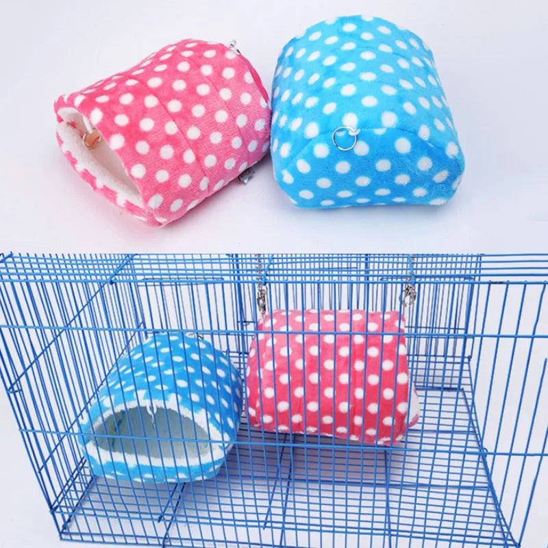 Warm Hamster House Hammock Cotton Cage Sleeping Nest Pet Bed Rat Hamster Toys Cage Swing Small Animal Hamster Houses
