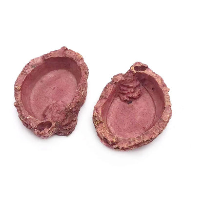 Pet Reptile Feeder Bowl Resin Aquarium Basin Food Water Pot Reptile Turtle Tortoise Scorpion Lizard Crabs Supplies Dropshipping