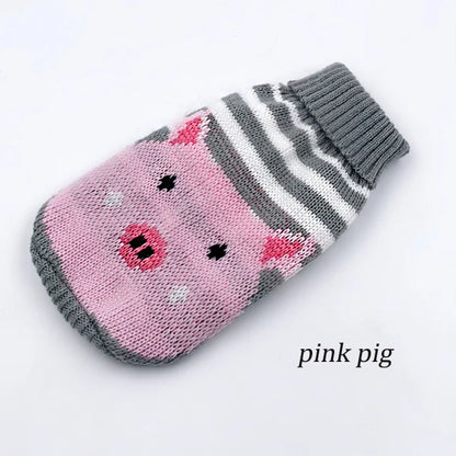 Turtleneck Cat Sweater Knitted Jumper Cat Christmas Sweater for Cats Small Dogs Winter Sphinx Cat Clothes Pet Costume
