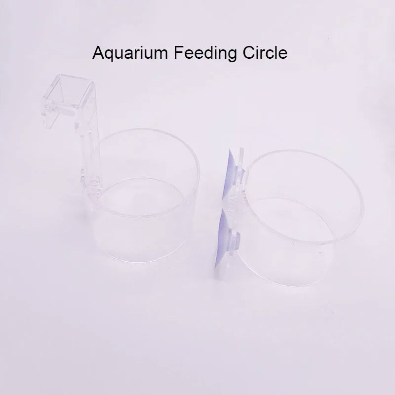 1Pcs Aquarium Feeding Ring Fish Tank Station Floating Food Tray Feeder Aquarium Accessory with Strong Suction Cup or Hook New