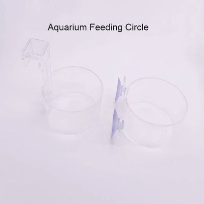 1Pcs Aquarium Feeding Ring Fish Tank Station Floating Food Tray Feeder Aquarium Accessory with Strong Suction Cup or Hook New