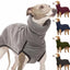 Greyhound Large Dog Clothes Autumn Turtleneck Shirt Whip Hound Stretch Fleece Vest Pet Pullover Coat for Small Medium Big Dogs