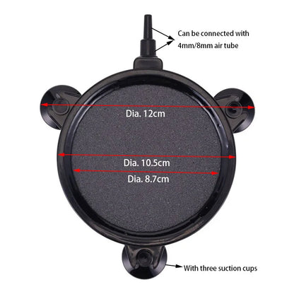 Aquarium Air Pump Sand Stone Oxygen Pump Fresh Air Stone Bubble Bar Aquarium Fish Tank Aerator Pump Stone with Suction Cups New