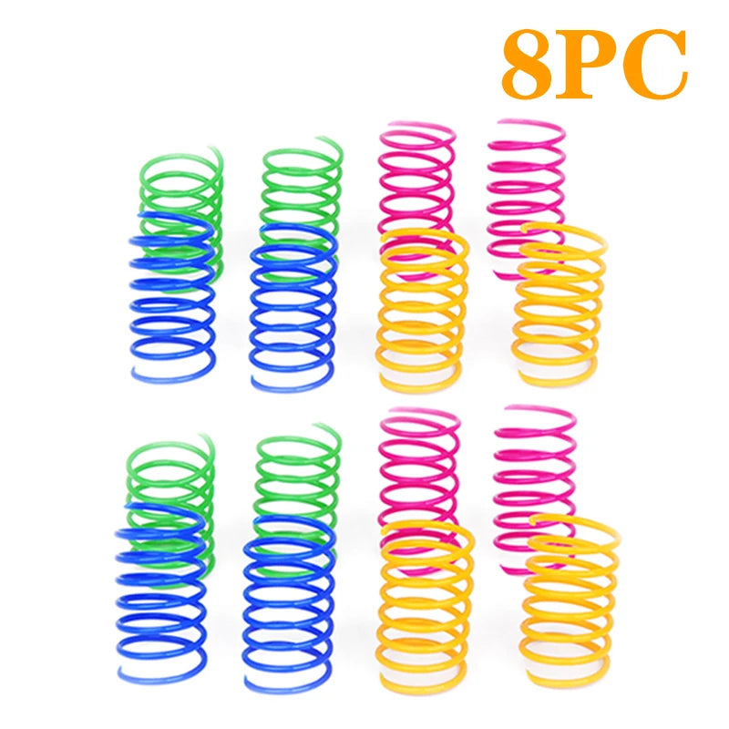 Kitten Coil Spiral Springs Cat Toys Interactive  Gauge Cat Spring Toy Colorful Springs Cat Pet Toy Pet Products