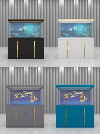 Big Aquarium Decoration Large Glass Fish Tank Transparent Big Fish Tank