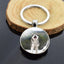 Animals Key Chains Siberian Husky Double Side Keychain Dog Photo Glass Cabochon Keyring Animals Jewelry