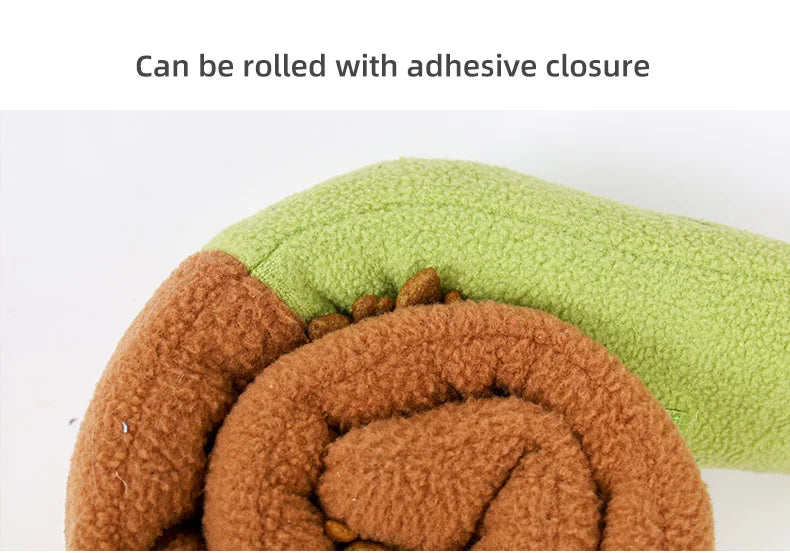 Dog Squeak Toys Pet Sniffing Plush Snails Toys Tibetan Food Molar Puzzle Dog Toys Interactive Dog Puzzle Toy Feeder Pet Supply