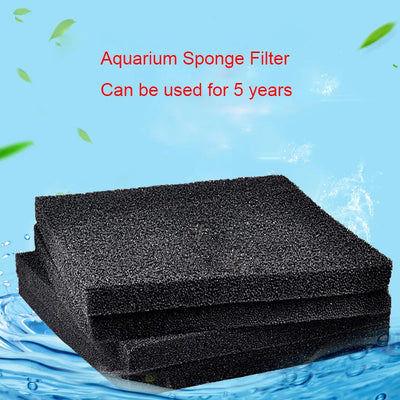 40cmx30cmx2cm Black Filtration Foam Aquarium Fish Tank Biochemical Filter Sponge Pad Skimmer Long Use Time Sponges Supply Tank