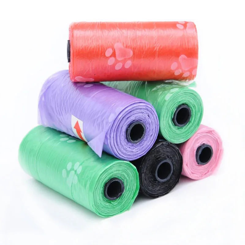 1/5 /10Rolls Pet Dog Poop Bags Degradable Waste Pick Up Clean Bag Dogs Garbage Bags Unscented Outdoor Clean Tools Pet supplies