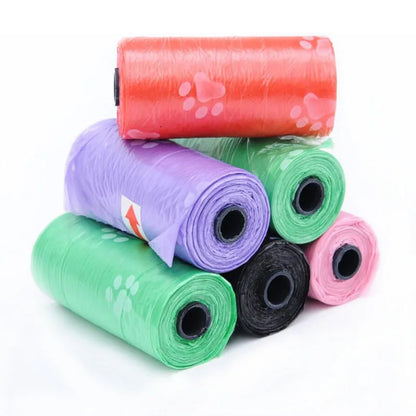 1/5 /10Rolls Pet Dog Poop Bags Degradable Waste Pick Up Clean Bag Dogs Garbage Bags Unscented Outdoor Clean Tools Pet supplies