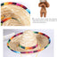 Chinese Tradition Straw Hats for Dogs  Wig Mexico Style Puppy Costume Cat Outfit Cat Supplies  Pet Accessories for Small Animal
