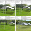 Customized Large Chicken Shed Outdoor Steel Pipe Construction Breeding Shed Duck Shed Simple Large Chicken Cage