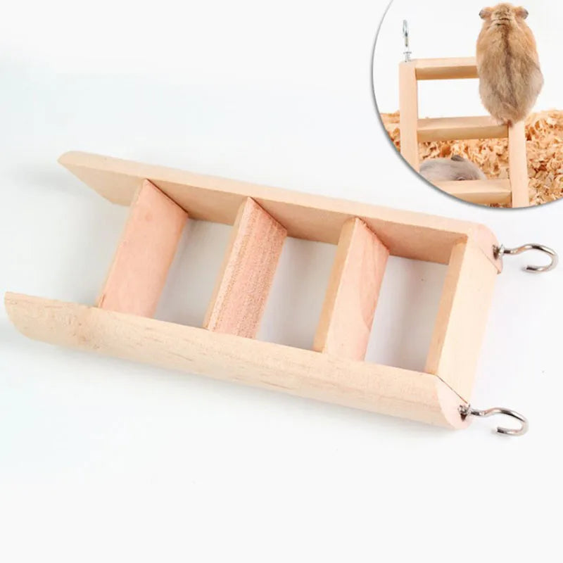 Hamster Natural Wooden House Hamster Climbing Toy Small Pet Toys for Hamster Squirrel Guinea Pig Rat Small Animals Accessories