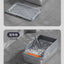 Cross-Border Oversized Stainless Steel Litter Box Top-In Anti-Take-Out Anti-Splash Cat Toilet Easy Clean Semi-Closed Pet Kitties