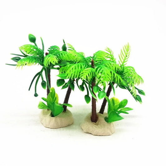 Aquarium Fish decorations Nontoxic Decorative Artificial Coconut Tree Water Ornament Plant Aquarium Plants Grass Backgrounds New