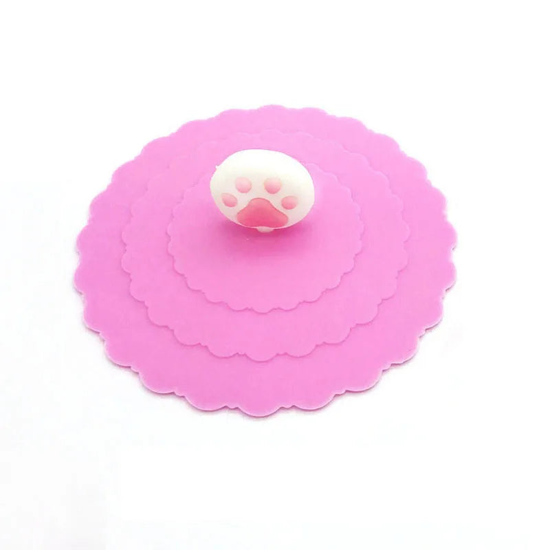 Dia.10cm Universal Pet Food Can Cover Silicone Storage Cap Fresh Lid Reusable Dog Cat Accessories Color Random Pet supplies