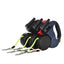3m Retractable Dog Leash For Small Dogs Reflective Dual Pet Leash Lead 360 Swivel No Tangle Double Dog Walking Leash With Lights