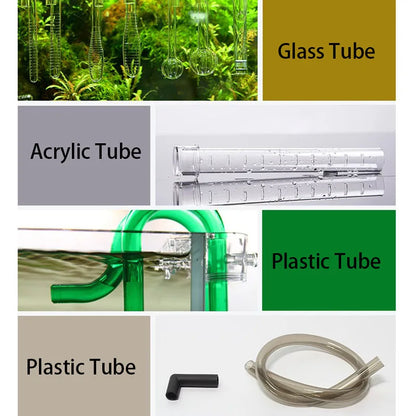 Aquarium Pipe Cleaning Brush Fish Tank Cleaner Tube Stainless Steel Water Filter Air Tube Flexible Double End Hose Accessories