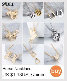 SMJEL Wild Animal Necklace Stainless Steel Hummingbird Necklaces & Pendants Cute Eagle Phoenix Swallow Birds Necklace collares