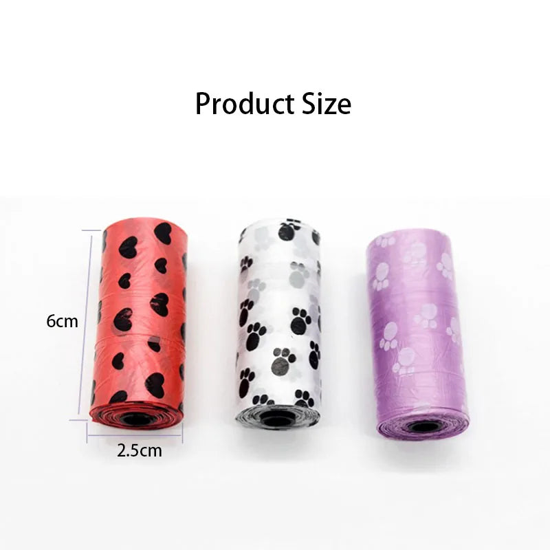 1/5 /10Rolls Pet Dog Poop Bags Degradable Waste Pick Up Clean Bag Dogs Garbage Bags Unscented Outdoor Clean Tools Pet supplies