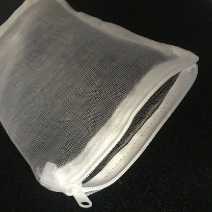 5Pcs High Quality Filter Net Bag Mesh Bag Acquarium Pond For Bio Ball Carbon Media Aquarium Fish Tank Isolation Bags White