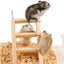 Hamster Natural Wooden House Hamster Climbing Toy Small Pet Toys for Hamster Squirrel Guinea Pig Rat Small Animals Accessories