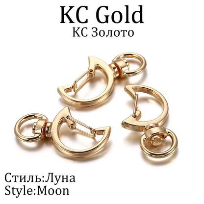 10pcs/lot Star Moon Heart Cat Dog Shell Dolphins Flowers Charms Lobster Clasps Hook For DIY Key Chain Jewelry Making Accessories