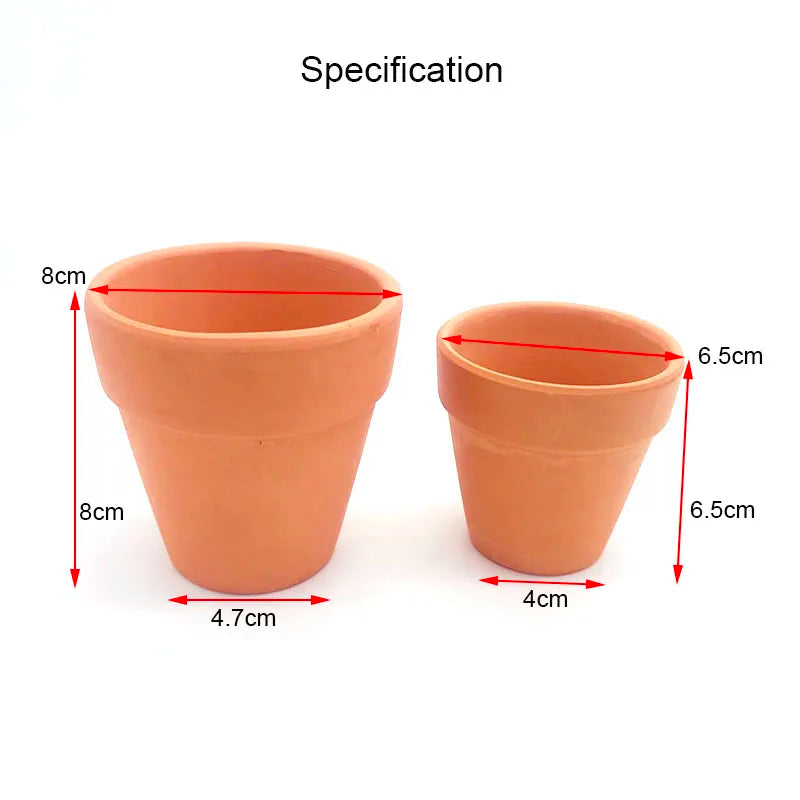 Red Mud Aquarium Decoration For Water Grass Fish Tank Mini Pot Polka Water Potted Planting Cylinder Cup Aquarium Accessories