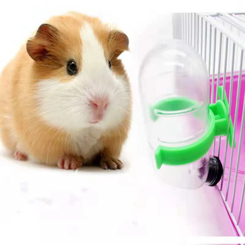 60ml Plastic Hamster Water Drinking Bottle Rat Pet Dispenser Cylindrical Feeder Cage Hanger Water Bottle Dispenser With Clip
