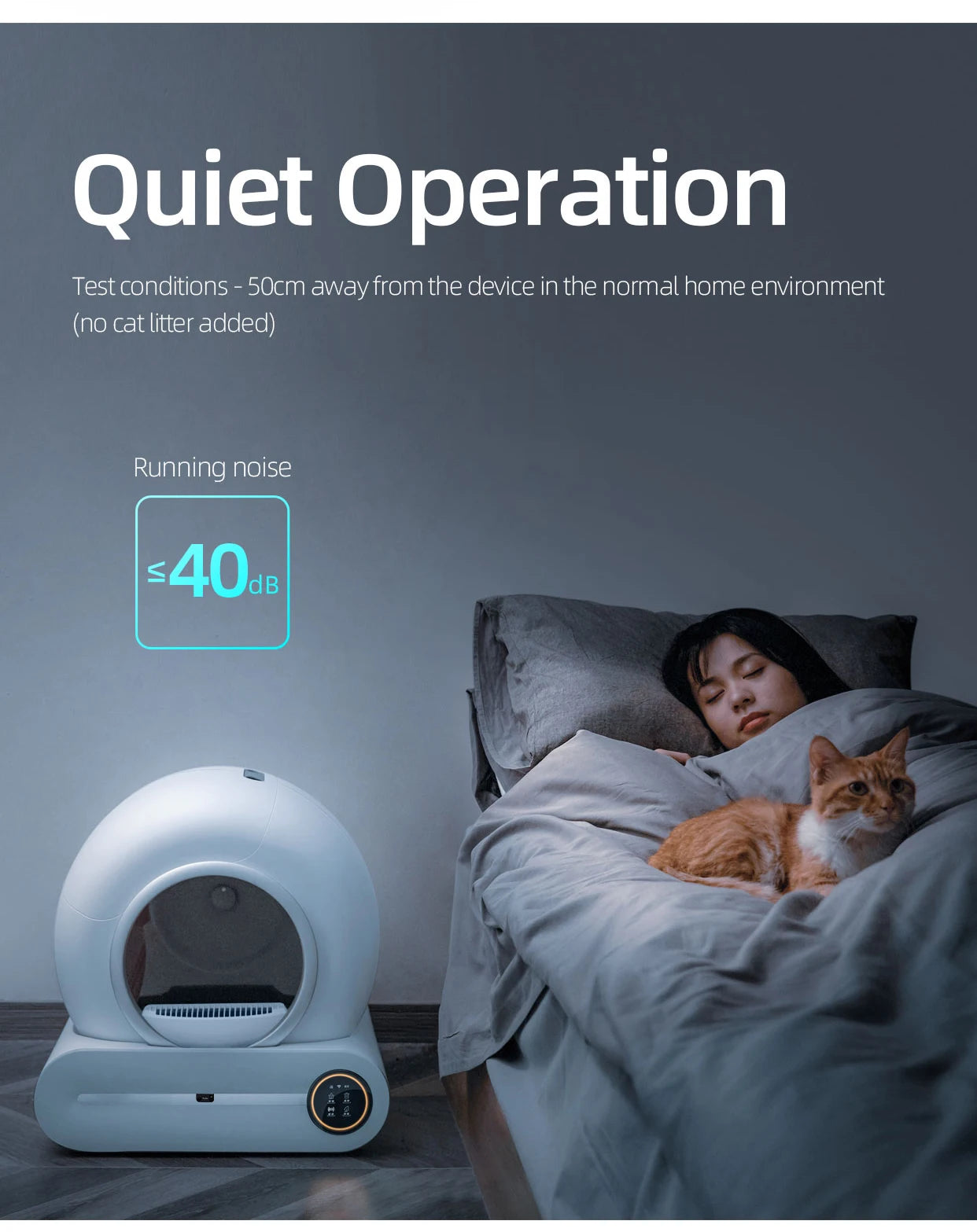 New  Large Space Comfortable Auto Shovel Cat Litter Tray Box Automatic Cleaning Light Indicating UV Disinfecting Cat Toilet