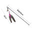 Creative Cat Toy Natural Feather Elasticity Pole Kitten Fishing Funny Cat Hairball With Bell Interactive Stick Fast Shipping