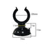 Black  Aquarium Suction Cup Air Tube Holder Sucker for Fish Tank Pump Oxygen Air Tube Fixing Clip  Aquarium Accessories 5pcs