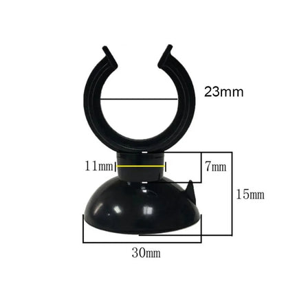 Black  Aquarium Suction Cup Air Tube Holder Sucker for Fish Tank Pump Oxygen Air Tube Fixing Clip  Aquarium Accessories 5pcs