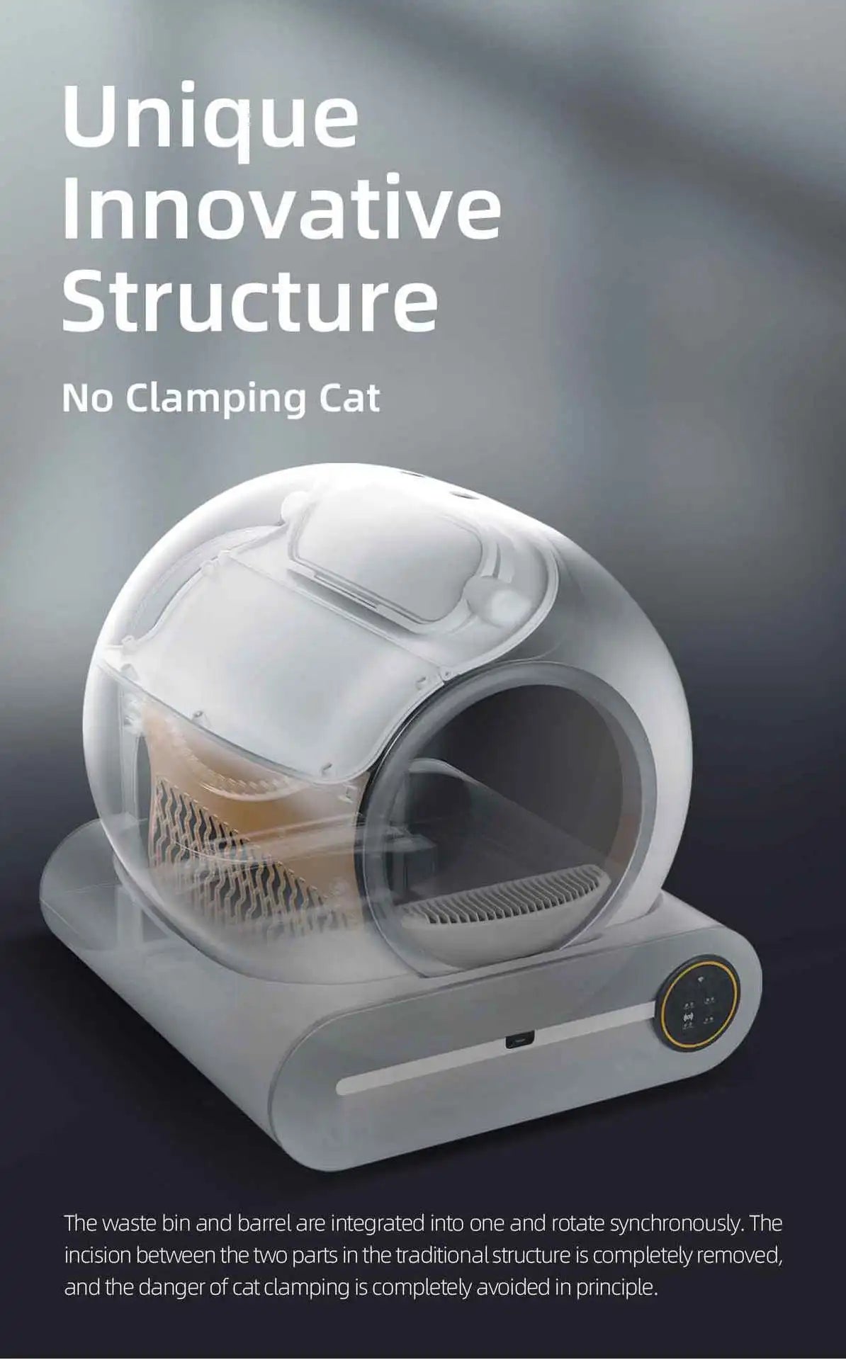 Xianchanpets Wholesale Automatic Cat Litter Box Automatic Electric Cleaning Closed Deodorization Intelligent Cat Toilet