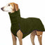 Greyhound Large Dog Clothes Autumn Turtleneck Shirt Whip Hound Stretch Fleece Vest Pet Pullover Coat for Small Medium Big Dogs