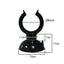 Black  Aquarium Suction Cup Air Tube Holder Sucker for Fish Tank Pump Oxygen Air Tube Fixing Clip  Aquarium Accessories 5pcs