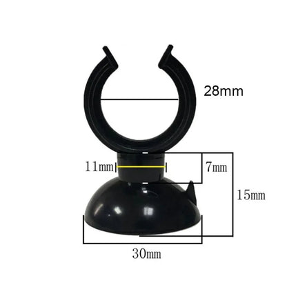 Black  Aquarium Suction Cup Air Tube Holder Sucker for Fish Tank Pump Oxygen Air Tube Fixing Clip  Aquarium Accessories 5pcs