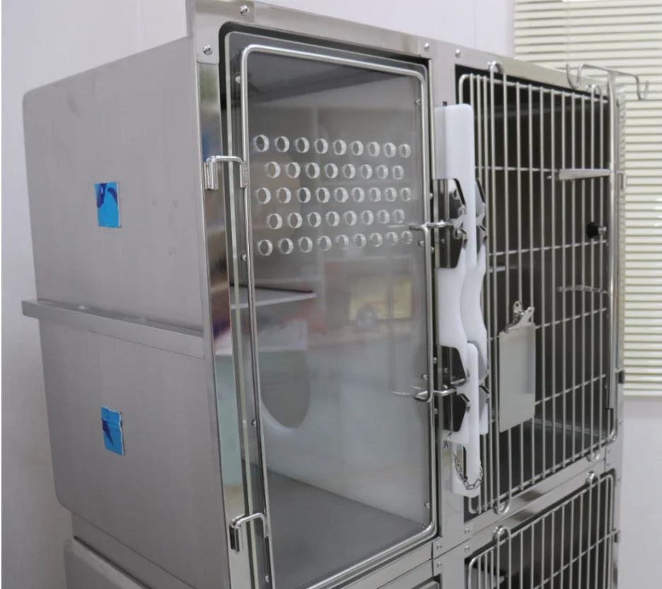 dog cat cage bank veterinary modular cage banks