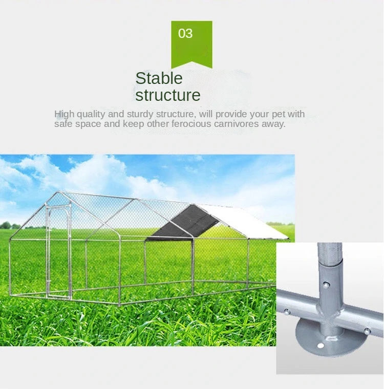 Customized Large Chicken Shed Outdoor Steel Pipe Construction Breeding Shed Duck Shed Simple Large Chicken Cage
