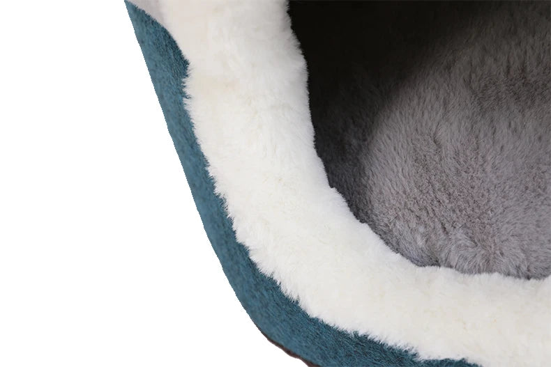 HOOPET Cat Bed House Soft Plush Kennel Puppy Cushion Small Dogs Cats Nest Winter Warm Sleeping Pet Dog Bed Pet Mat Supplies