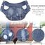 Pet Clothes for Small Medium Dogs Cool Dog Denim Jacket Puppy Sleeveless Dark Washed Jeans Costume Spring Lapel Pet Coat